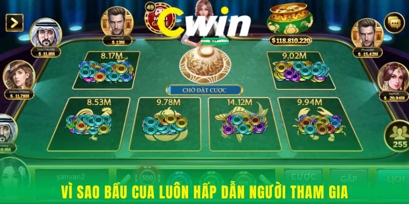 Vì sao Bầu Cua luôn hấp dẫn người tham gia